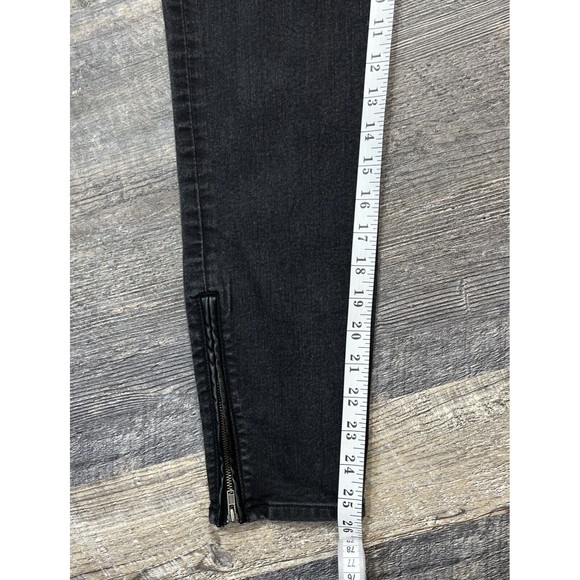 Loft Jeans Women's Modern Skinny Ankle Black Zip Ankle Size 27/4 - Picture 16 of 16